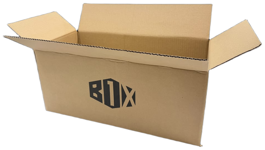Open Box One corrugated carton ready for packing